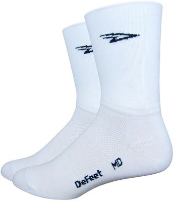 Defeet Aireator D-Logo Double Cuff SocksBlack - White - S}, White