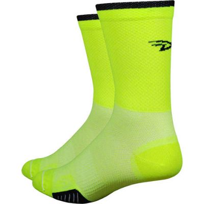 Chaussettes Defeet Cyclismo Hi-Vis 5 - Jaune/Noir
