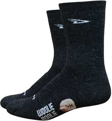 Defeet Woolie Boolie 4" Cuff Socks - Charcoal - M}, Charcoal