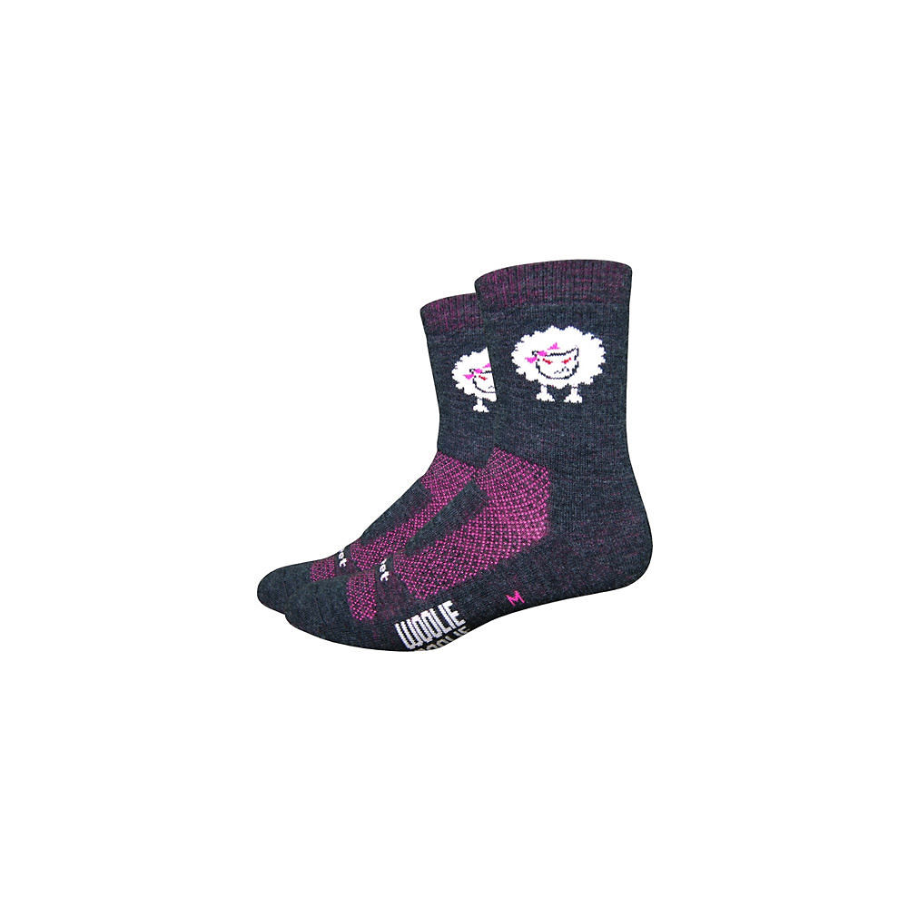 Chaussettes Defeet Baaad Sheep Femme - Charcoal-Pink
