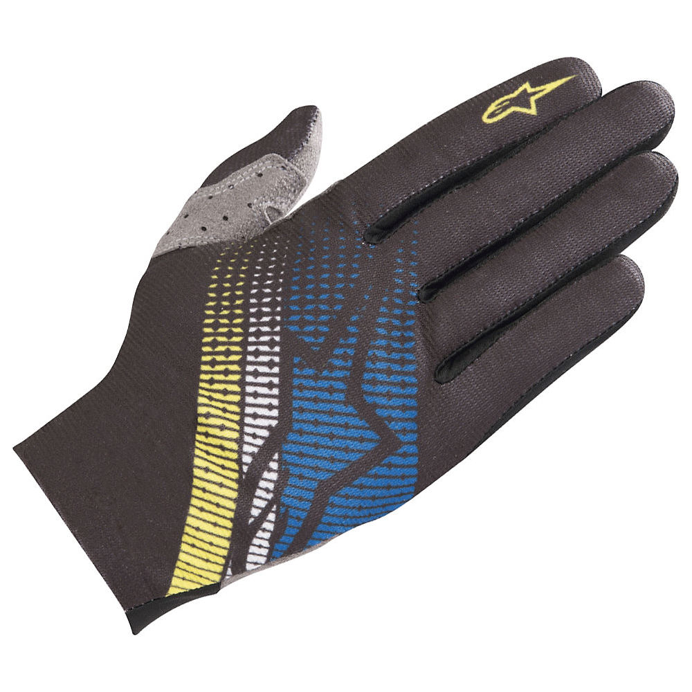 Gants Alpinestars Predator - Black-Blue-Yellow - XXL