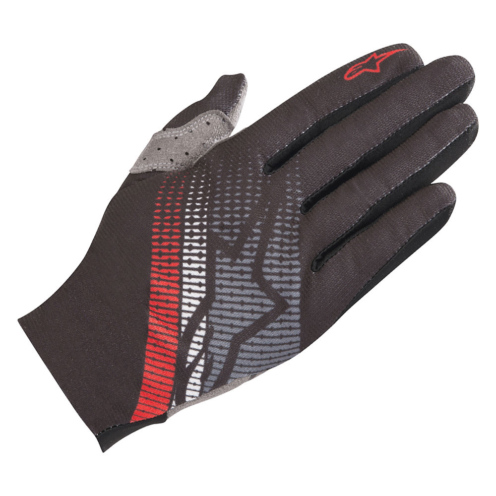 Gants Alpinestars Predator - Black-Steel Grey-Red - XXL