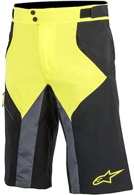 Short Alpinestars Outrider WR Base  - Black Acid Yellow - 28, Black Acid Yellow