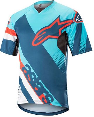 Maglia Alpinestars Racer (maniche corte)  - Blue-Blue, Blue-Blue