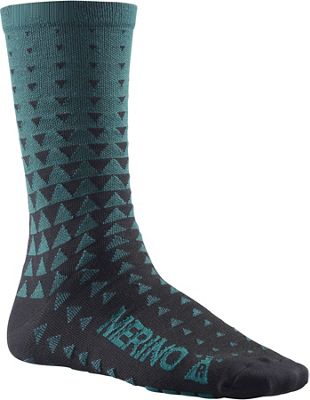 Chaussettes Mavic Ksyrium Merino Graphic - Majolica Blue-Black