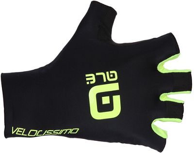 Alé Crono Velocissimo Gloves - Black-Fluro Yellow - XS}, Black-Fluro Yellow