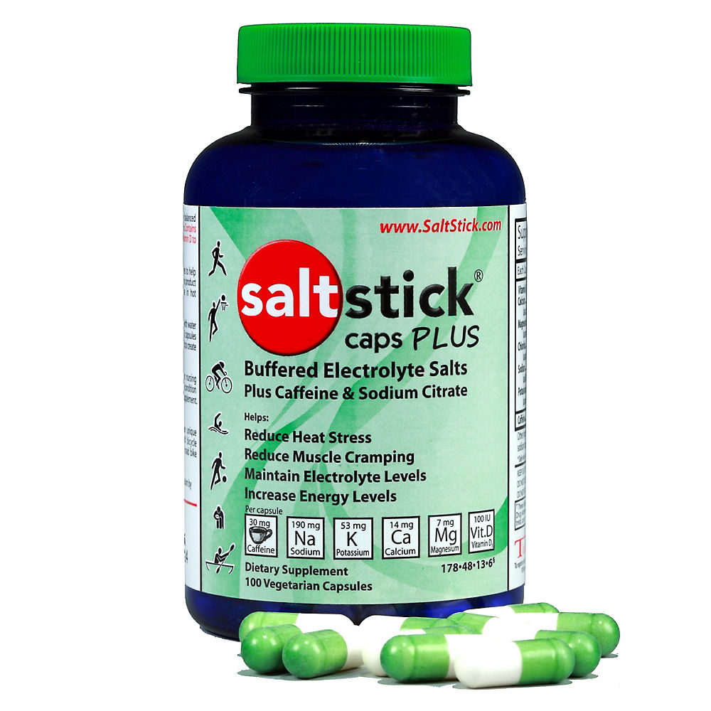 Image of Capsules SaltStick 100 Electrolyte Plus Caffeine - 100 Capsules, n/a
