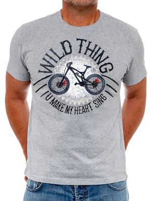 T-shirt Cycology Wild Thing - Gris, Gris