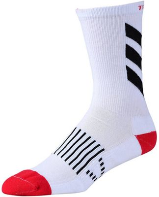 Calzini Troy Lee Designs Performance Crew (Escape) 2018 - bianco - nero - S/M, bianco - nero