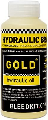 Bleed Kit Hydraulic Disc Brake Fluid (100ml) - Hydraulic Based Brakes - Gold