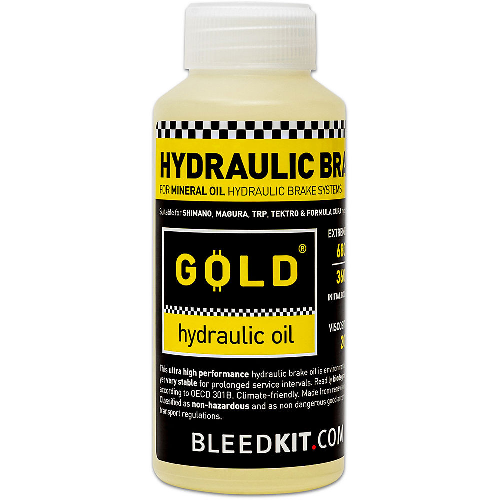 Bleed Kit Hydraulic Disc Brake Fluid (100ml) - Hydraulic Based Brakes - Gold}