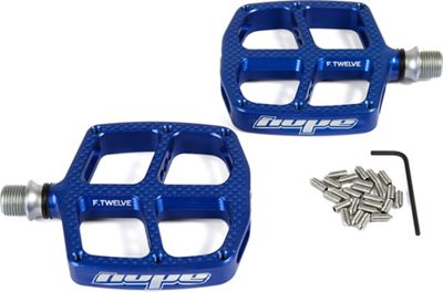 Hope Kids F12 Flat Mountain Bike Pedals - Blue, Blue