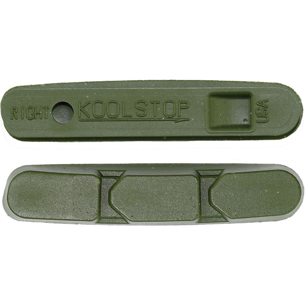 Image of Kool Stop Campagnolo Super Record Brake Pad Set - Green - Ceramic}, Green