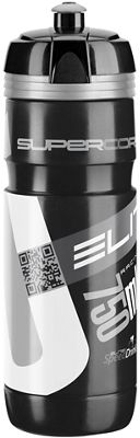 Elite SuperCorsa 750ml Water Bottle - Black-Silver Logo - OS, Black-Silver Logo