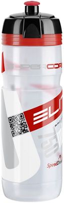 Elite SuperCorsa 750ml Water Bottle - Clear-Red Logo - OS}, Clear-Red Logo