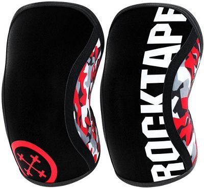 Genouillères RockTape Assassin (7 mm) - Rouge Camo - Red Camo Small, Rouge Camo