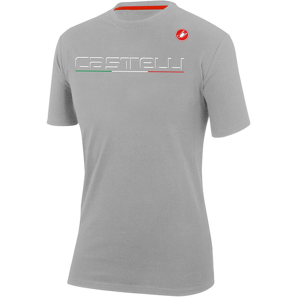 T-shirt Castelli Classic - Melange Light Gray