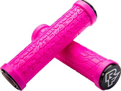 Race Face Grippler Lock-on Mountain Bike Grips - Magenta - 30mm}, Magenta