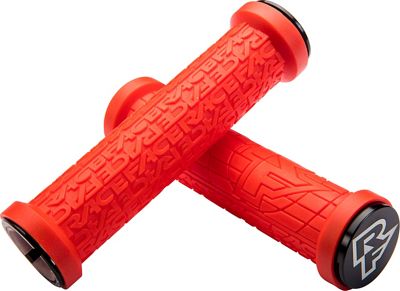 Race Face Grippler Lock-on Mountain Bike Grips - Red - 33mm}, Red