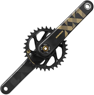 SRAM XX1 Eagle 12sp DM MTB Chainset - DUB - Gold - DUB}, Gold