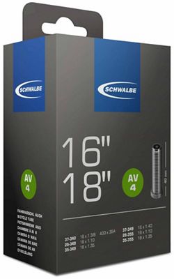 Schwalbe 16" Inner Tube for Folding Bikes - Black, Black