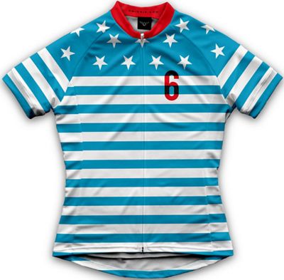 Maillot Twin Six Freedom Machine Femme - Bleu/Blanc