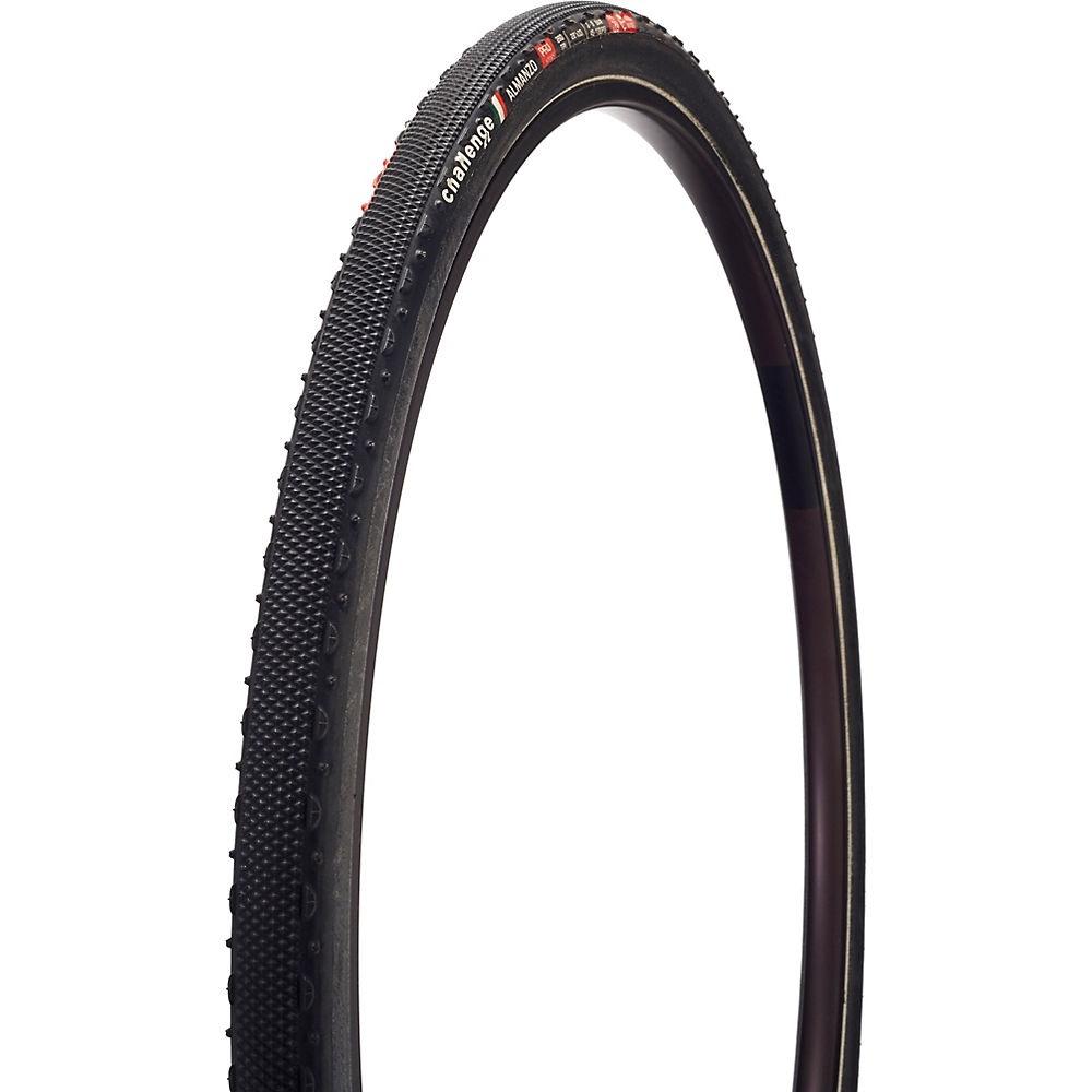 Challenge Almanzo Tubular Mountain Bike Tyre - Black - Black - 700c}, Black - Black