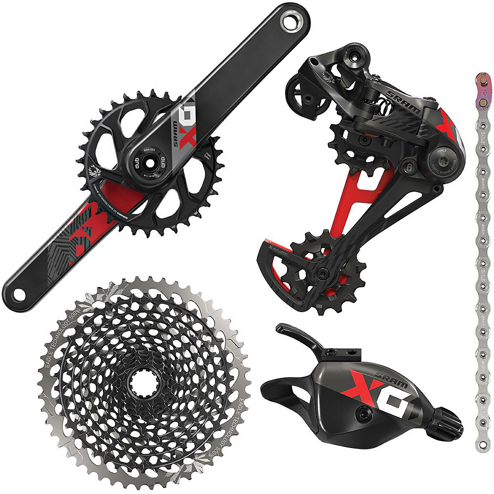 Groupe SRAM X01 Eagle DUB BOOST (12 vitesses) - Rouge - 10-50t