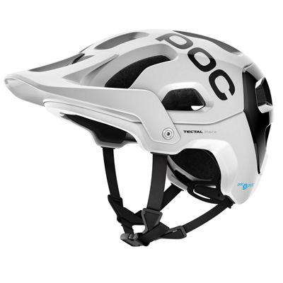 POC Tectal Race SPIN Helmet - Hydrogen White-Uranium Black - XS/S}, Hydrogen White-Uranium Black