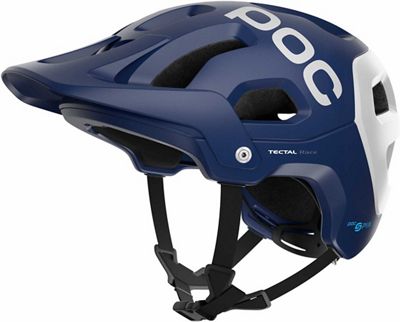POC Tectal Race SPIN Helmet - Lead Blue-Hydrogen White Matt - XS/S}, Lead Blue-Hydrogen White Matt