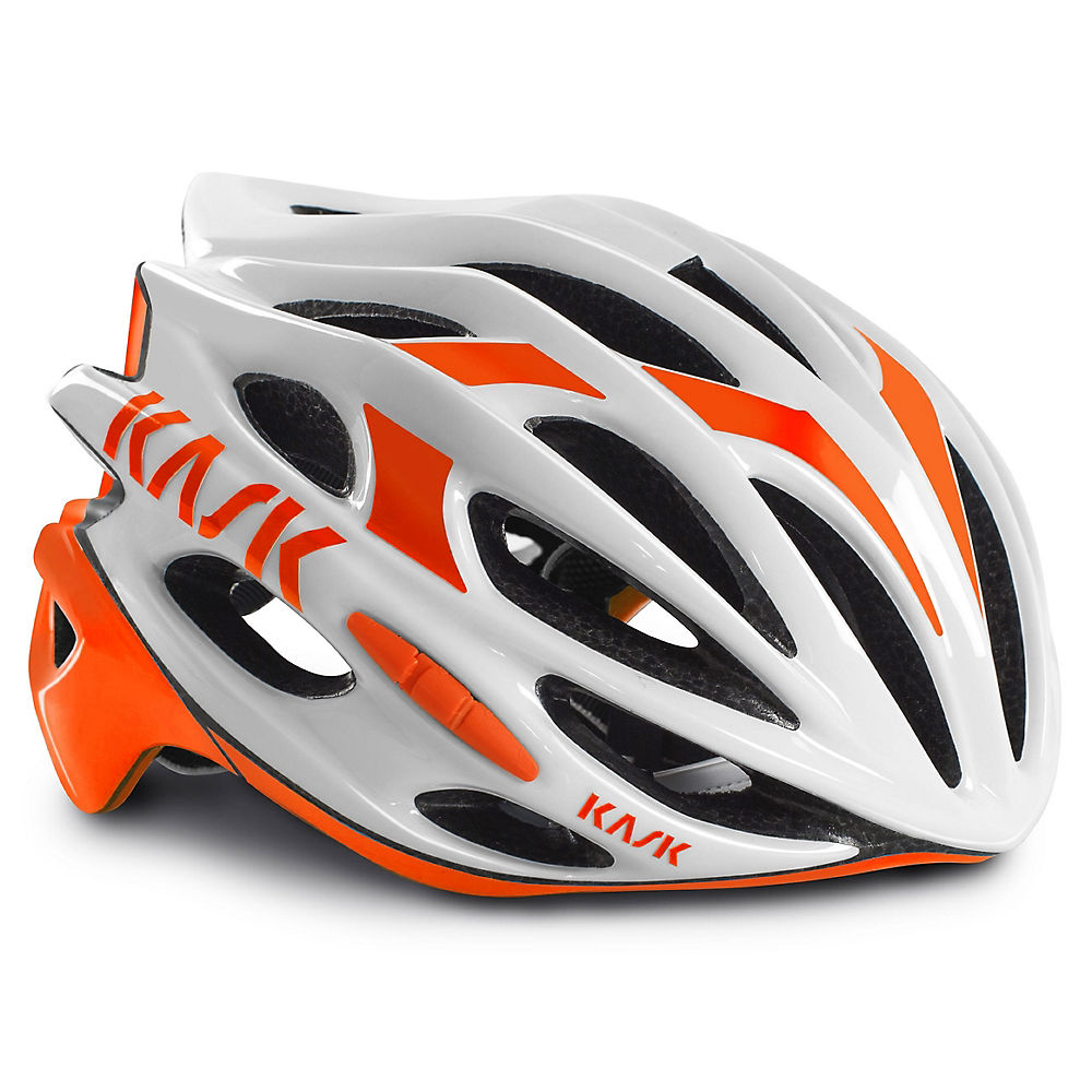 Casque de route Kask Mojito - Blanc/Orange - 48-56cm