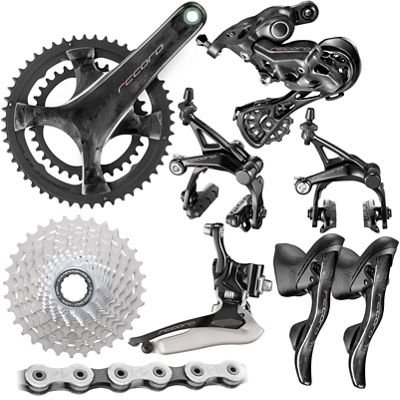 Campagnolo Record 2x12 Speed Road Groupset - Black - 11-32t, Black