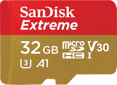 Carte Sandisk Extreme MicroSDXC (32 GB) 2018 - Noir