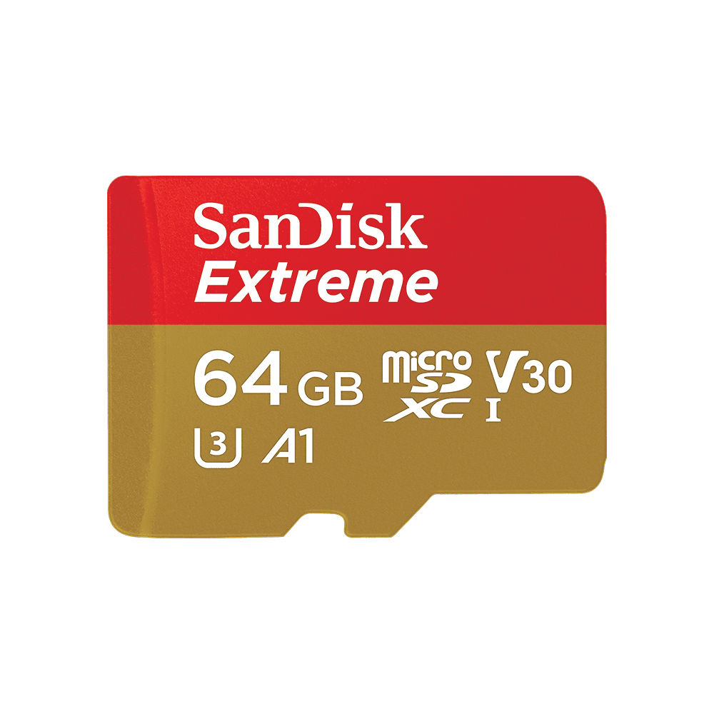 Image of Carte Sandisk Extreme MicroSDXC (64 GB) 2018 - Noir, Noir