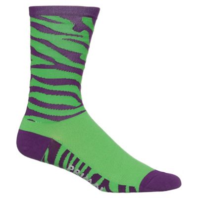 Primal Wild Ride Socks - Green-Purple - S/M}, Green-Purple