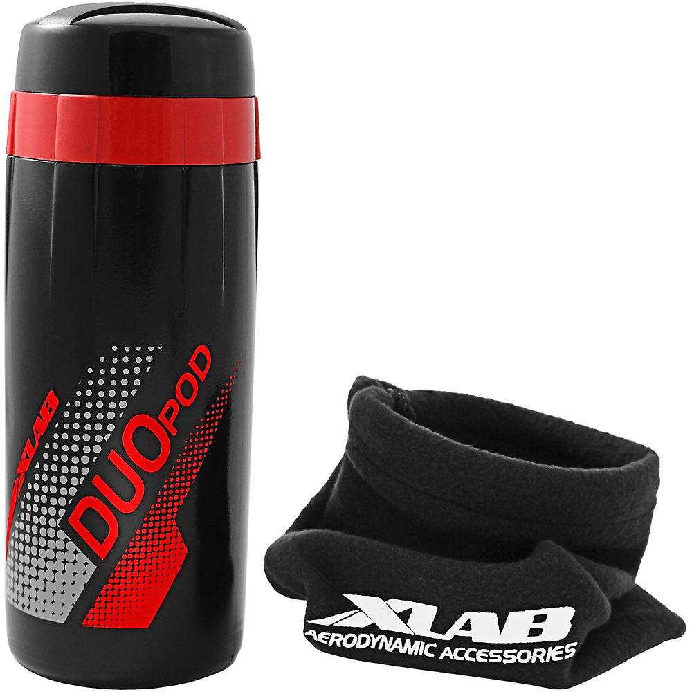 Bidon de rangement XLab Duo Pod - Noir - Rouge, Noir - Rouge