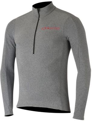 Maglia Alpinestars Booter Warm  - Melange Grey-Rio Red, Melange Grey-Rio Red