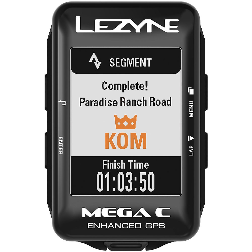 Compteur GPS Lezyne Mega C - Noir, Noir