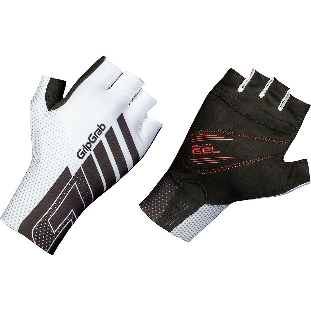 Gants courts GripGrab Aero TT - Blanc-Noir - XXL, Blanc-Noir