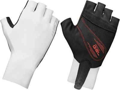 GripGrab Aero TT Short Finger Gloves - White-White - M}, White-White