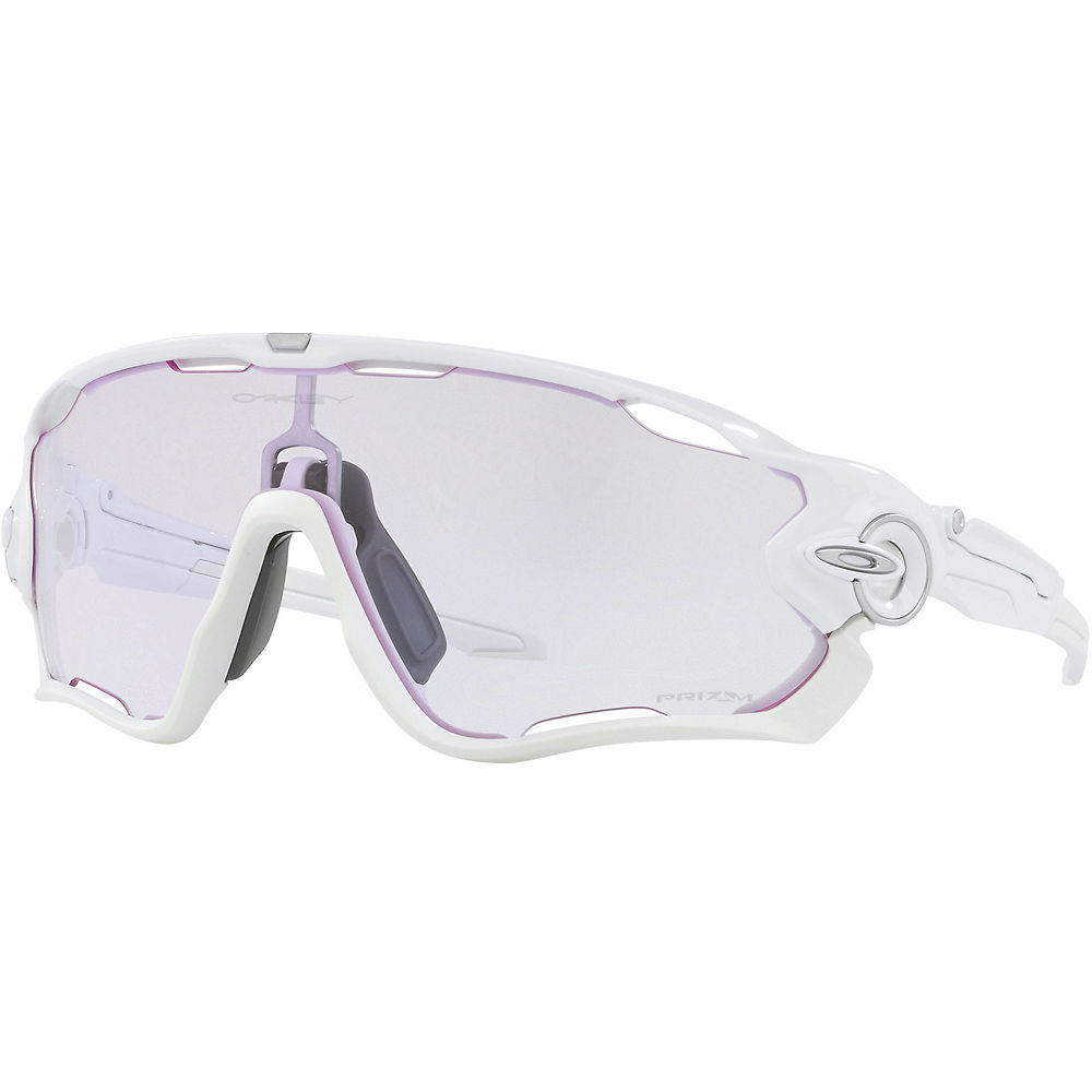 Lunettes de soleil Oakley Jawbreaker Prizm Low Light 2018 - Blanc poli