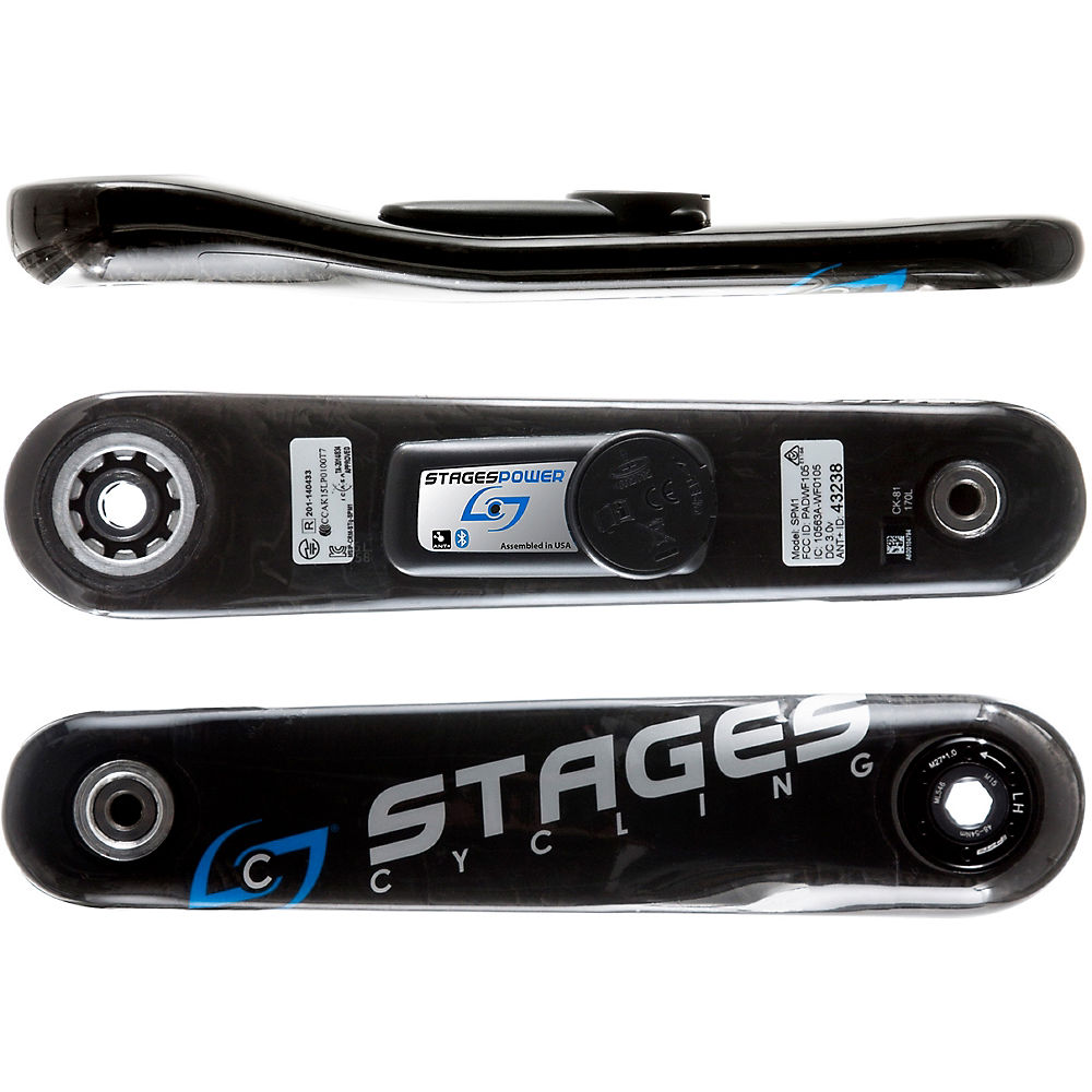 Capteur de puissance de route Stages Cycling Power G3 L Stages Carbon GXP - Noir