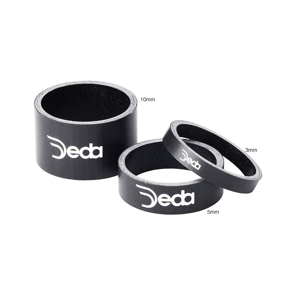Deda Elementi Carbon Headset Spacers (10 Pack) - 3mm 1"1/8, Carbon