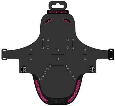RapidRacerProducts Enduroguard Standard Front Mudguard - Black - Magenta, Black - Magenta