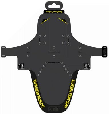 RapidRacerProducts Enduroguard Standard Front Mudguard - Black - Yellow, Black - Yellow