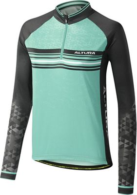 Maglia donna Altura Peloton (maniche lunghe)  - Aquamarine-Black - UK 10, Aquamarine-Black