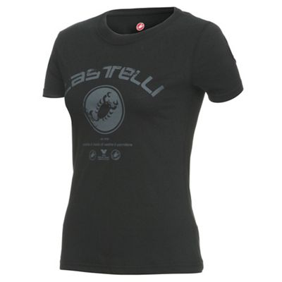 Maglietta donna Castelli Logo - nero, nero