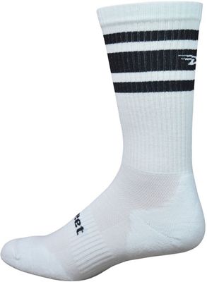 Chaussettes Defeet D-Evo Crew - Blanc-Noir