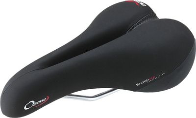 Bioflex Ozone Bike Saddle - Black - 166mm Wide, Black