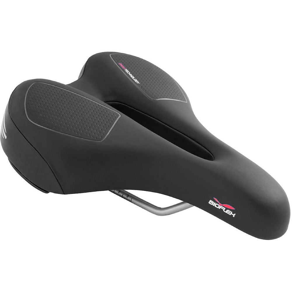 Selle Bioflex onGel Relaxed - Noir - Relaxed - 205mm Wide, Noir
